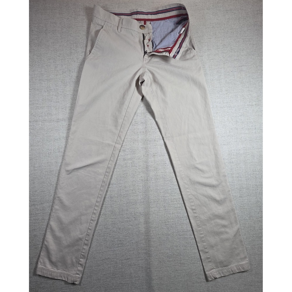 Louis Philippe Steven Fit Chino Pants Men's Size 30 Off-White Sportswear